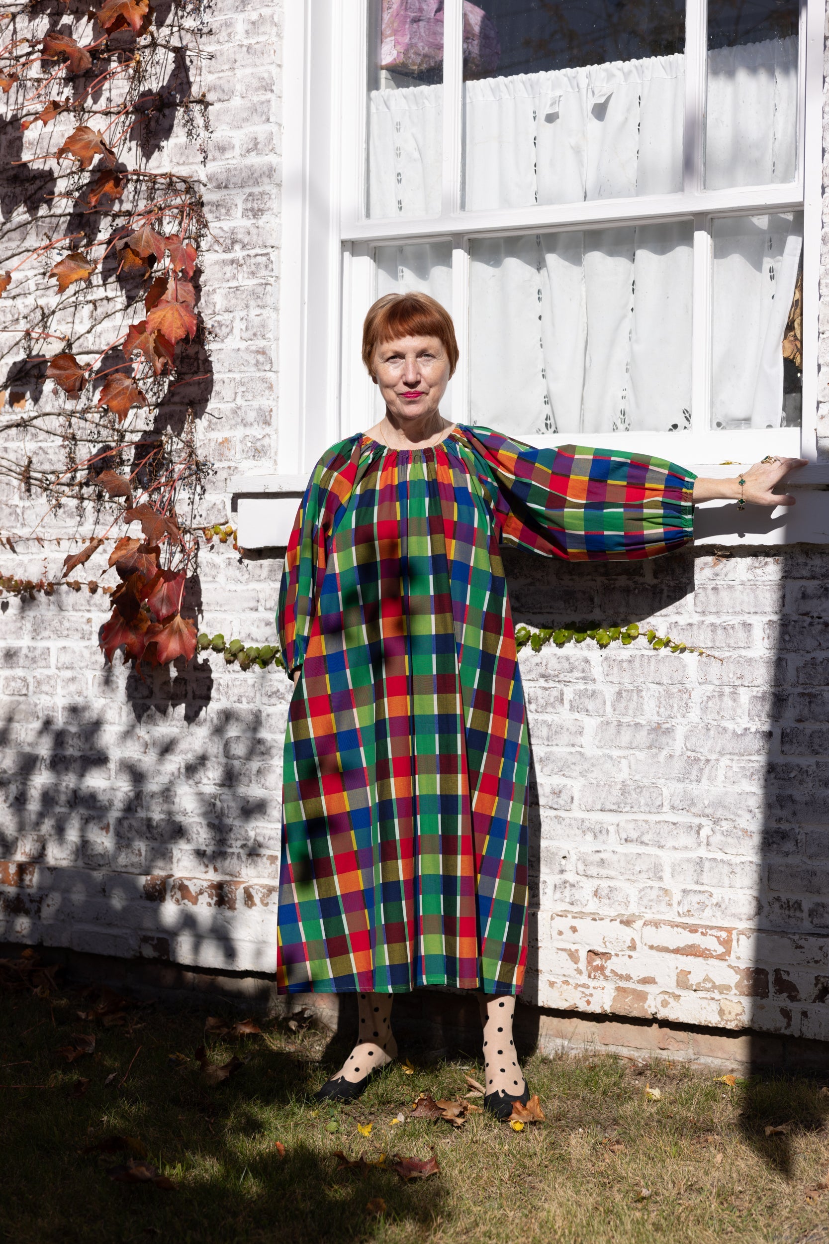 Ballad Dress - Rainbow Grid