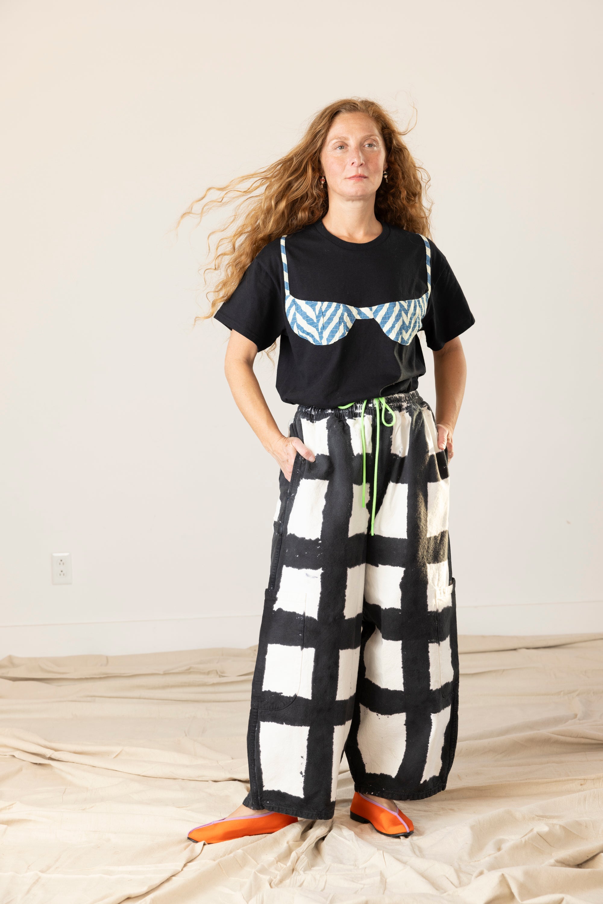 Chef Pants - Licorice Check