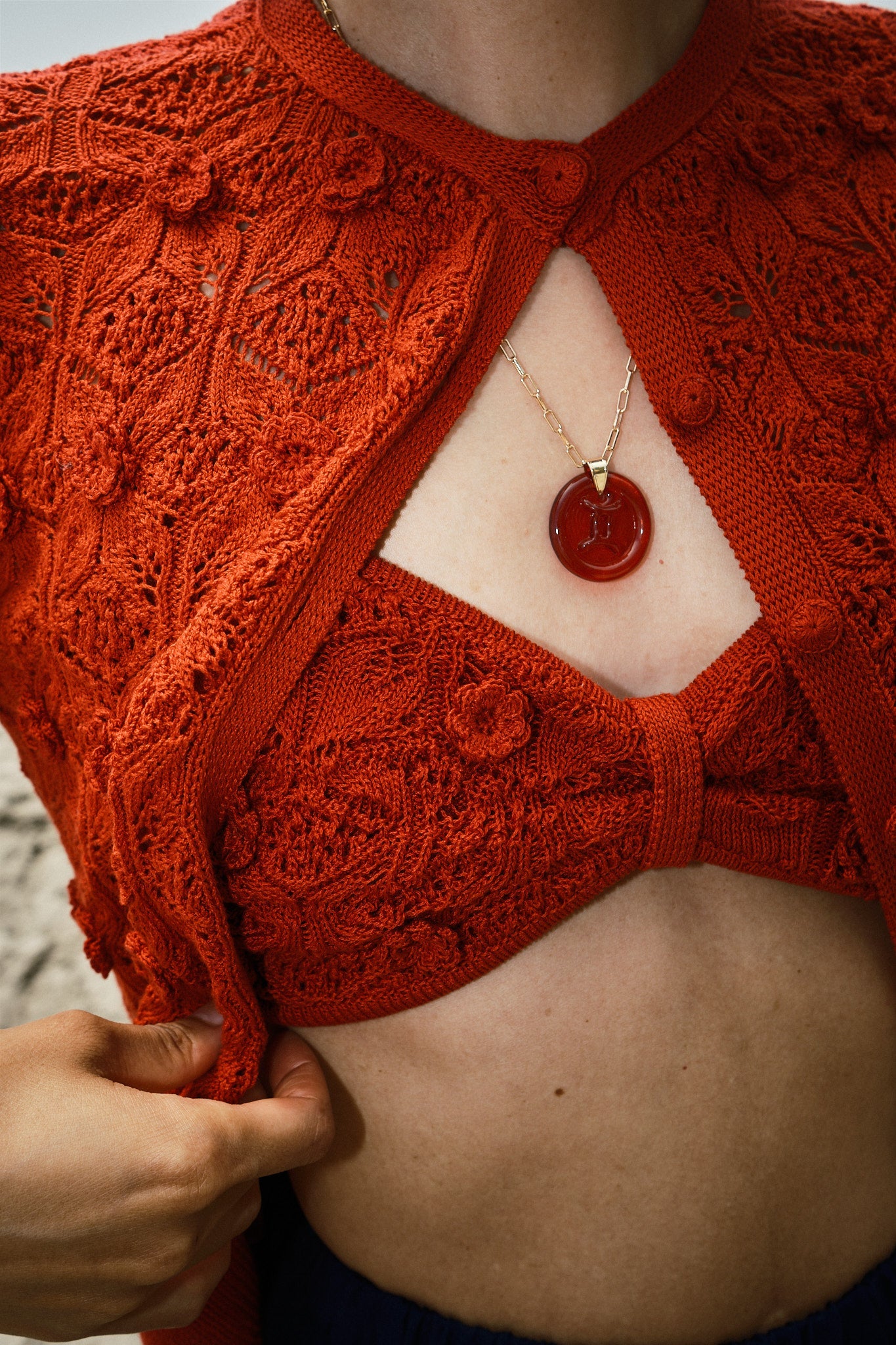 Zodiac Pendant Necklace - Garnet