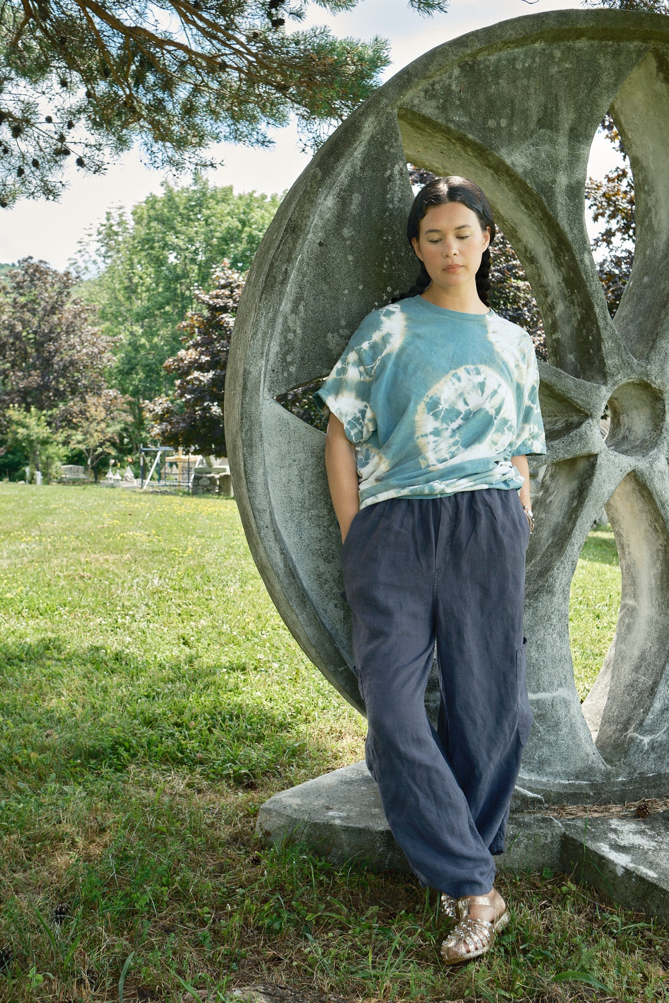 Chef Pants  - Black Sesame Linen