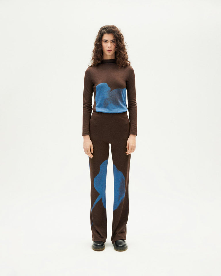 Brown flower Naia Pants